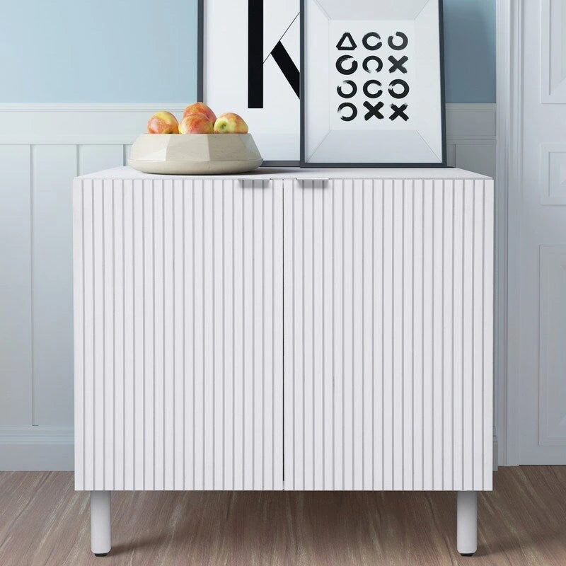 Merk White Cabinet 2 Door