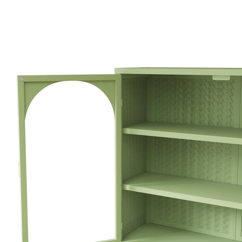27.56Glass Doors Modern Two-door Wall Cabinet