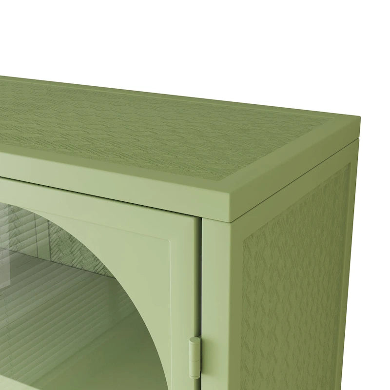 27.56Glass Doors Modern Two-door Wall Cabinet