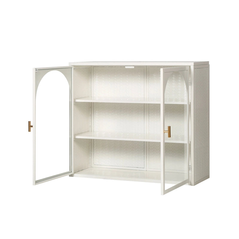 27.56Glass Doors Modern Two-door Wall Cabinet