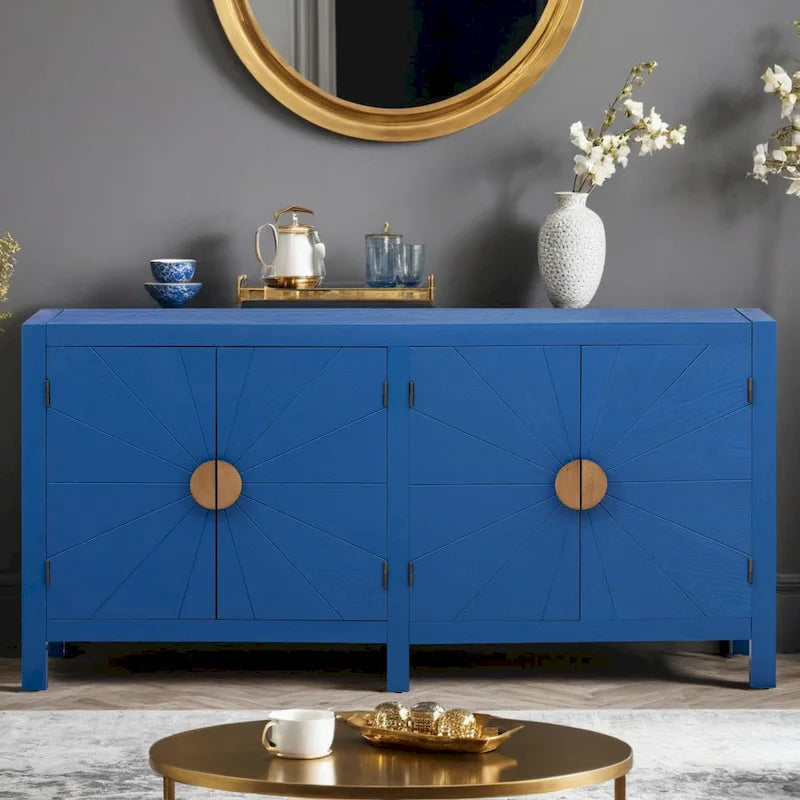 Unique Features of Ash Veneer Cabinet with Radiating Line Pattern Cabinet Doors, Suitable for Living Rooms, Corridors