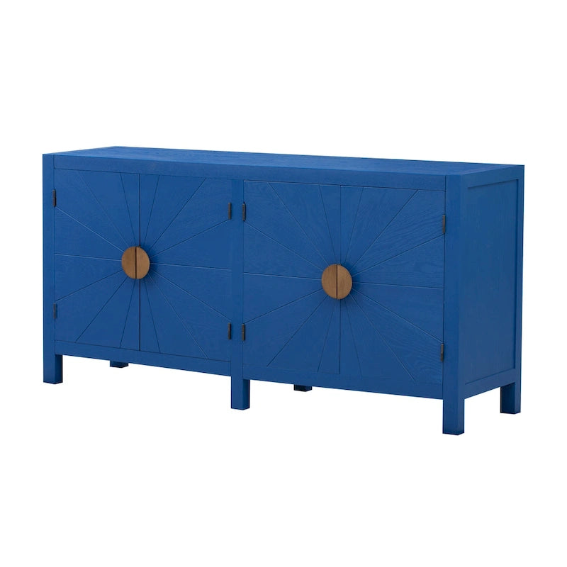 Unique Features of Ash Veneer Cabinet with Radiating Line Pattern Cabinet Doors, Suitable for Living Rooms, Corridors
