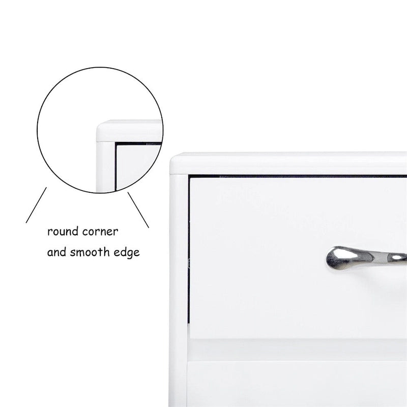 Three Doors White Side Table