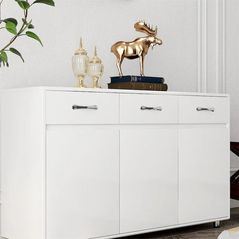 Three Doors White Side Table