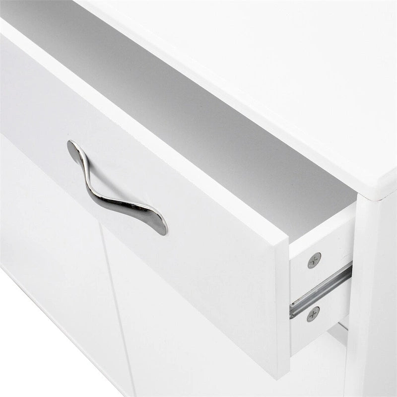Three Doors White Side Table