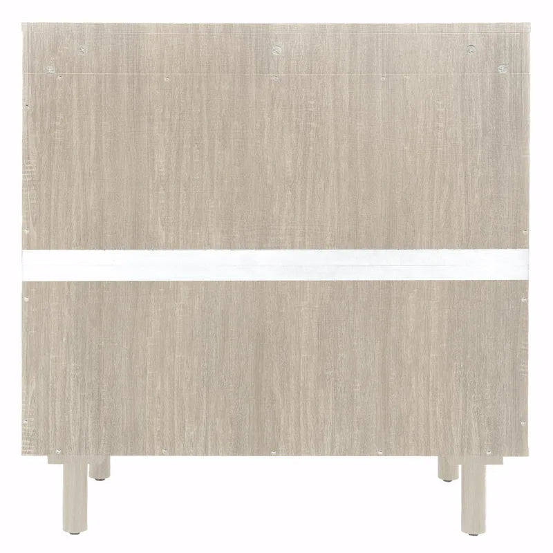 Rattan Storage Cabinet with Adjustable Laminates
