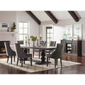 Vallerie Grey and Antique Noir 8-piece Dining Set