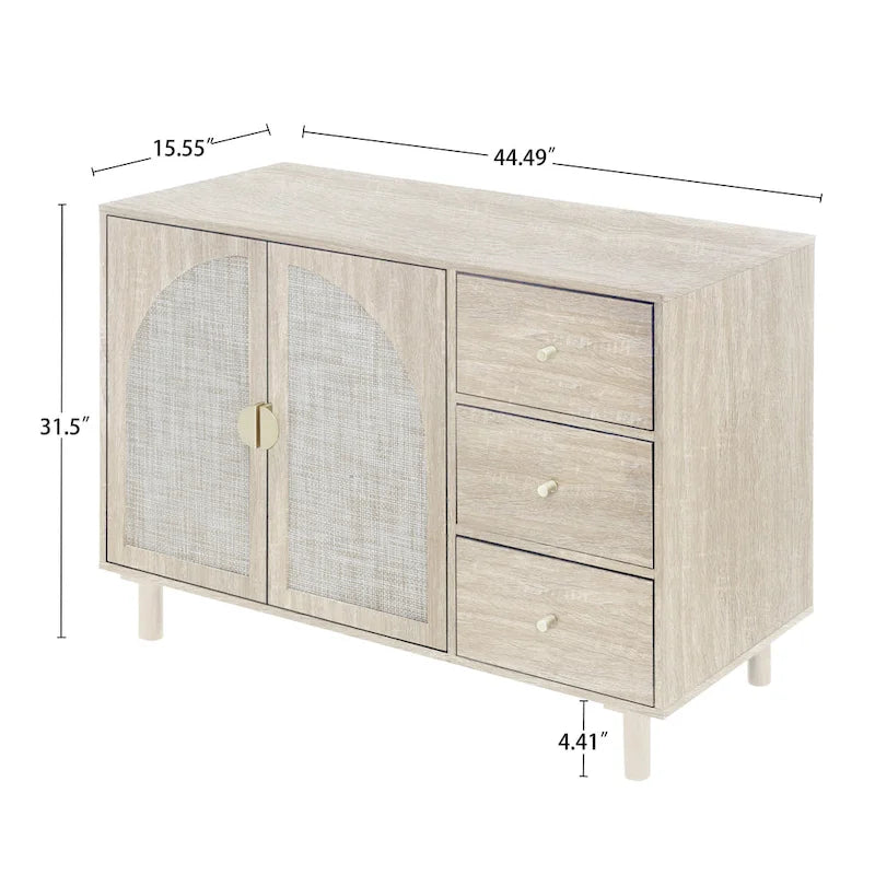 2 Door 3 Drawer Cabinet