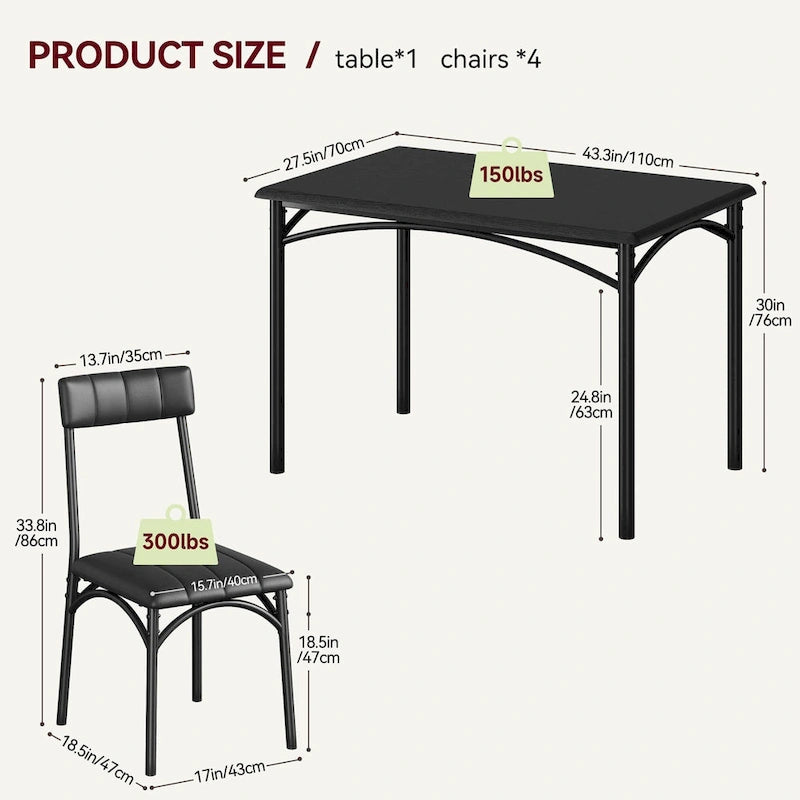 Dining Table Set for 2