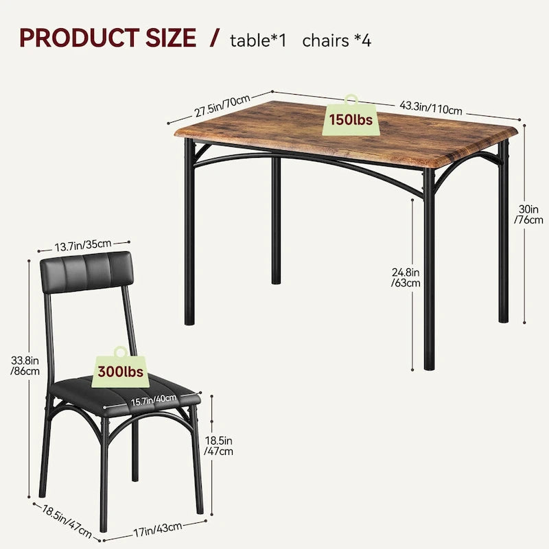 Dining Table Set for 2