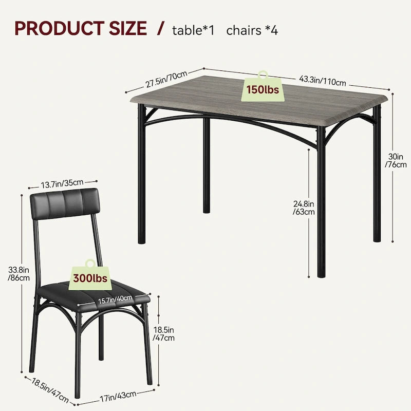 Dining Table Set for 2