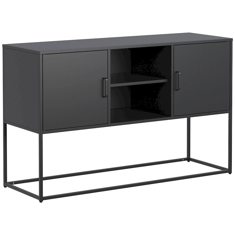 Sideboard buffet - Adjustable feet, anti-tilt device,elegant handle,silent magnetic closure and eco-friendly finish