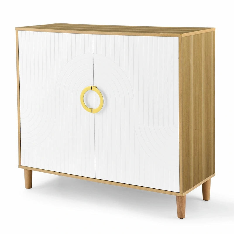 Comfortable Modern Storage Cabinet with Adjustable Shelves