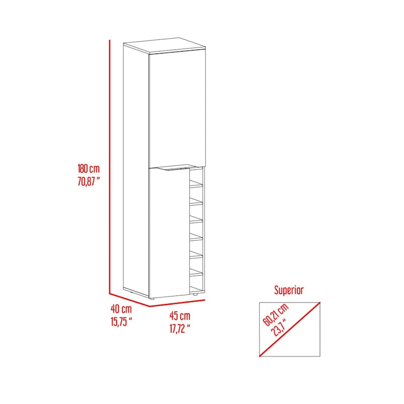 Tall Cabinet for Living Room ,Apartment, Bedroom, Black