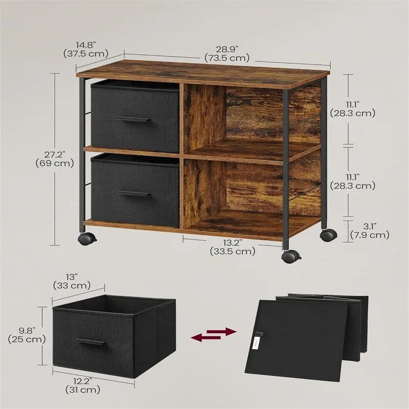 File Cabinet with 2 Drawers