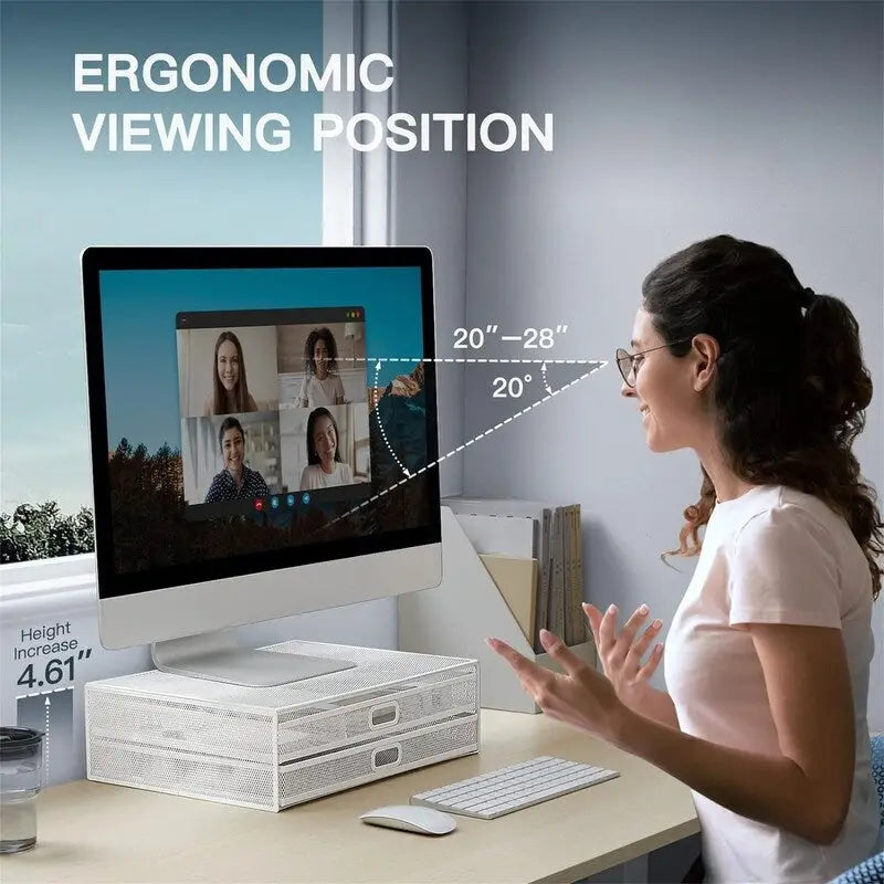 2 Tier Monitor Stand - 15.75D x 12W x 4.61H