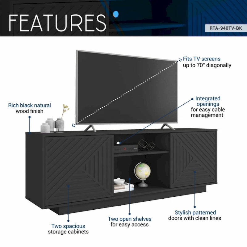 Techni Mobili Modern TV Stand for TVs Up to 70