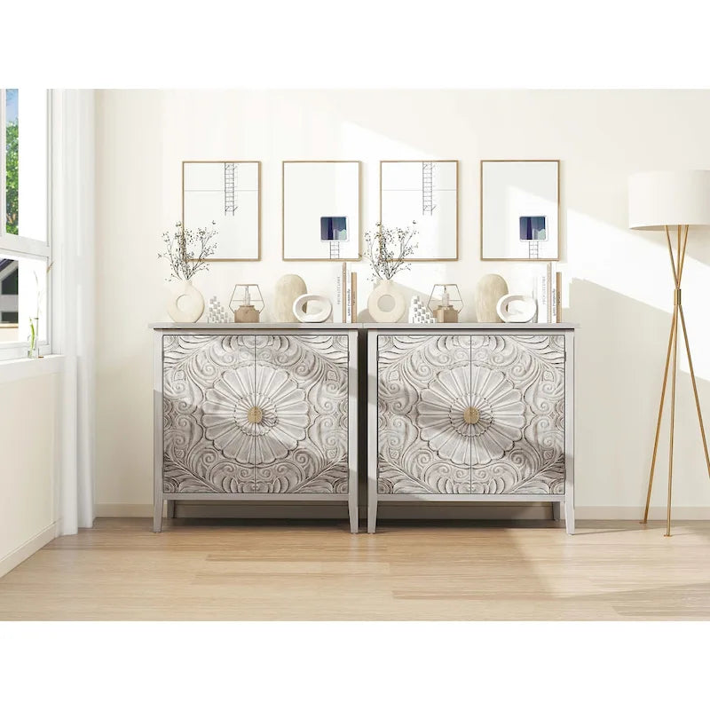 2 Door Cabinet, American Furniture, Suitable for Bedroom, Living Room, Study