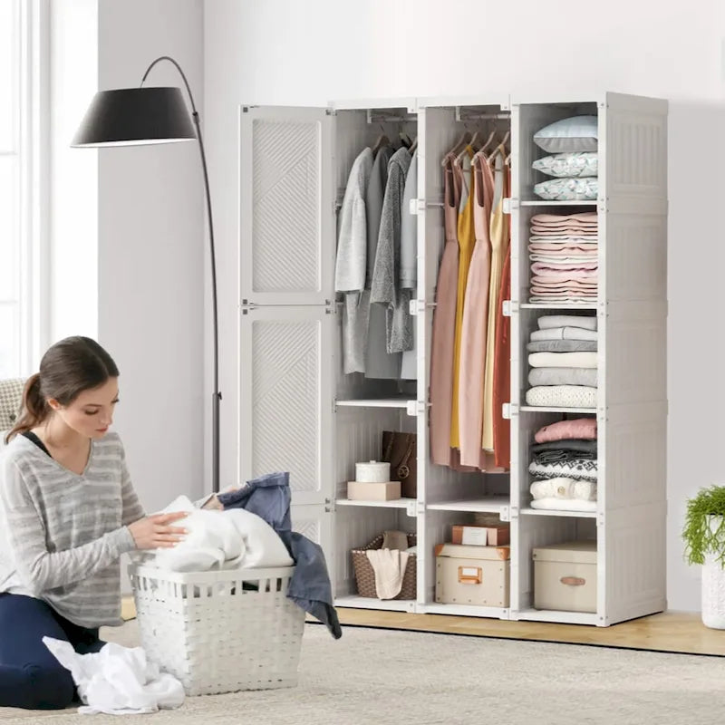 Portable Wardrobe Closets Bedroom ,Storage Organizer, Clothes Dresser, Closet Storage Organizer