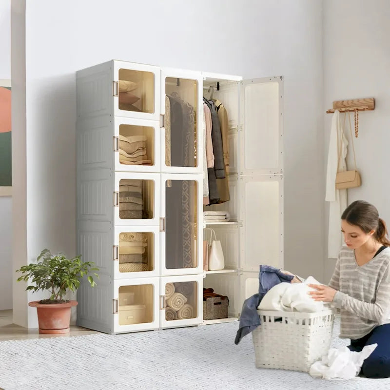 Portable Wardrobe Closets Bedroom ,Storage Organizer, Clothes Dresser, Closet Storage Organizer