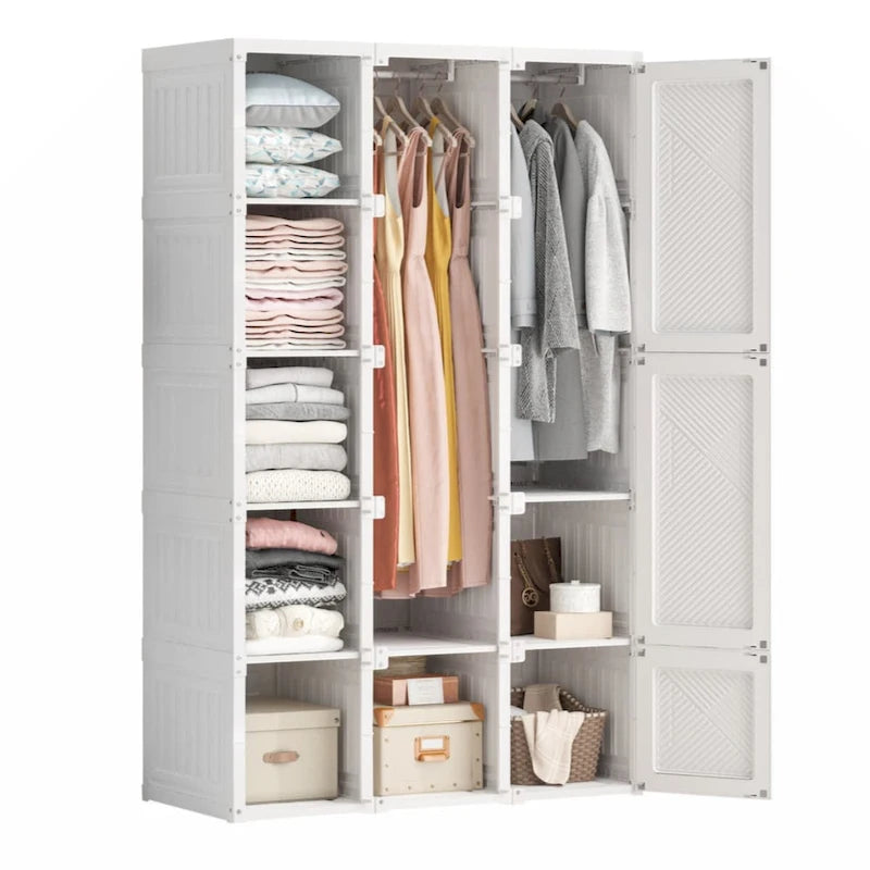 Portable Wardrobe Closets Bedroom ,Storage Organizer, Clothes Dresser, Closet Storage Organizer
