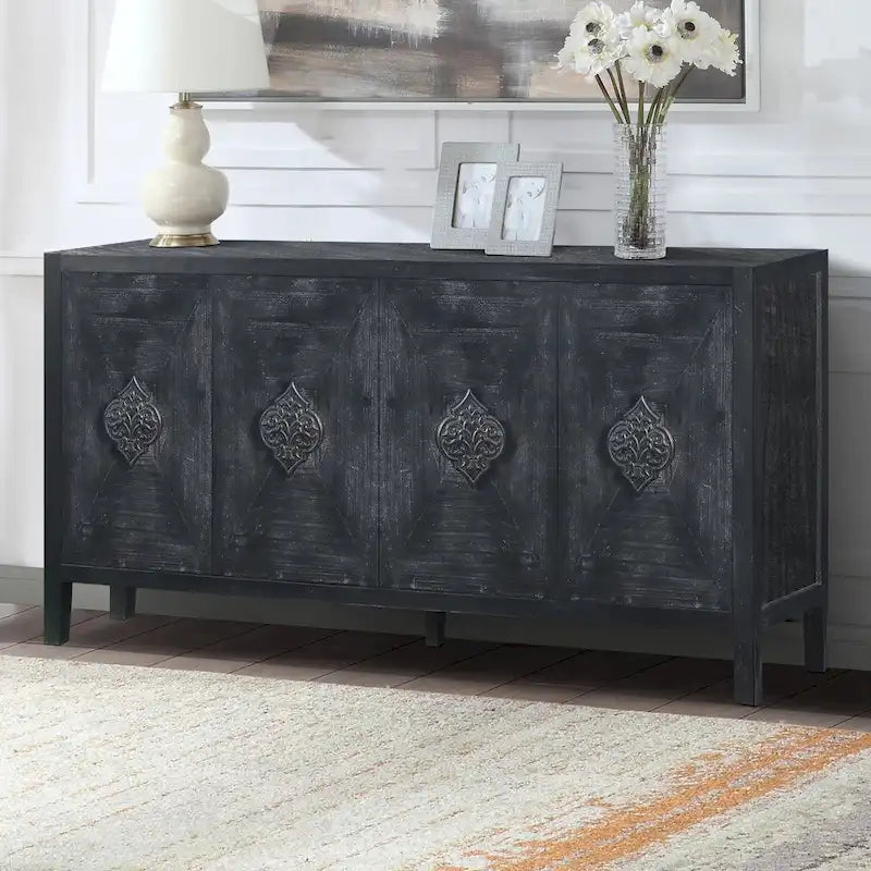 MM Antique Four Door Cabinet