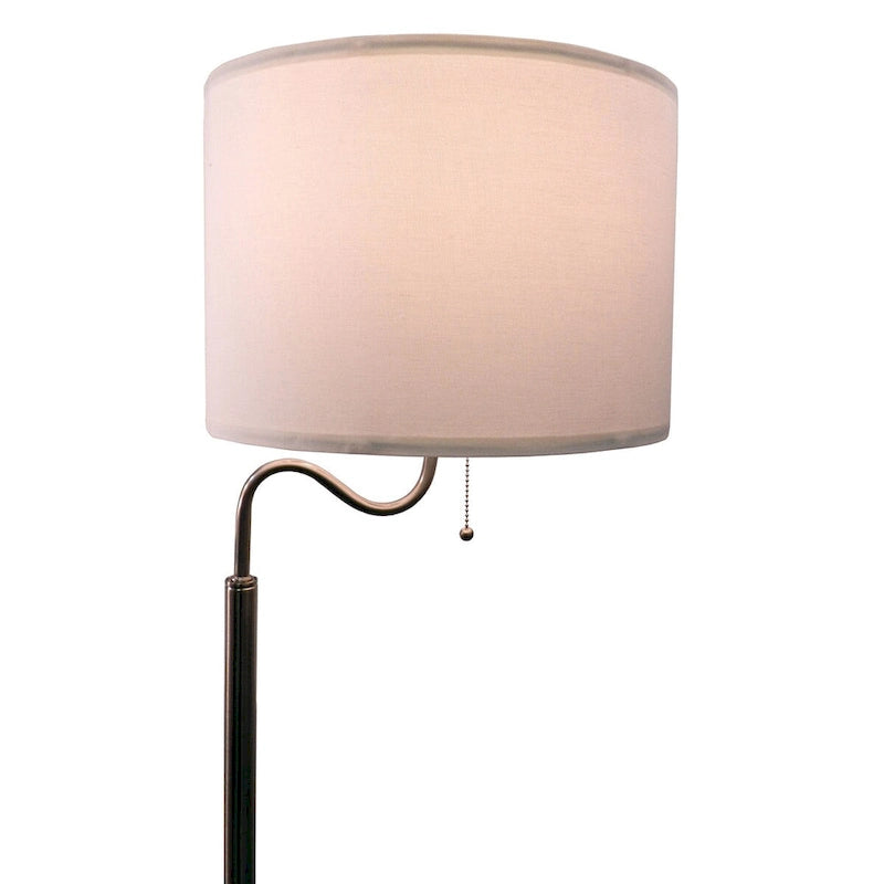 58 Squared Sofa Side Shelves Table Lamp w/ Power Station