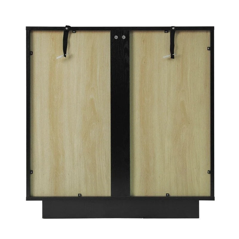 2 Storage Cabinet with Glass Door for Living Room, Dining Room, Study