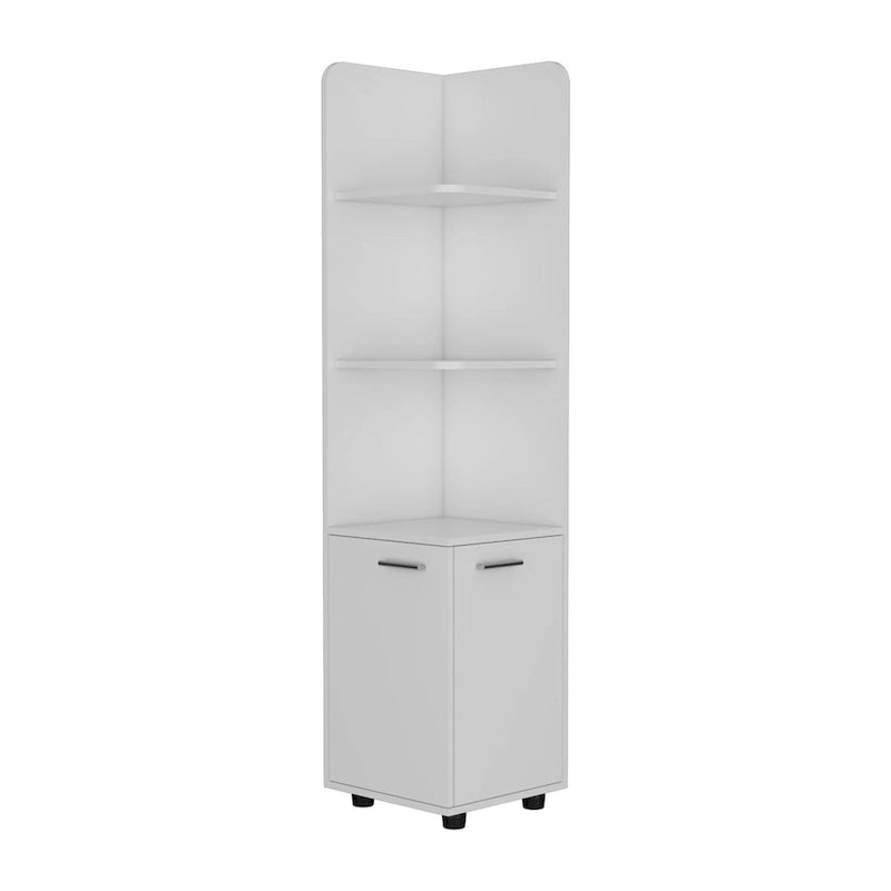 Freestanding cabinet Kairatu, One Drawer, White Finish,High quality and durable