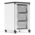 Luxor Modular Classroom Storage Cabinet - Single Cabinet with 3 Large Bins