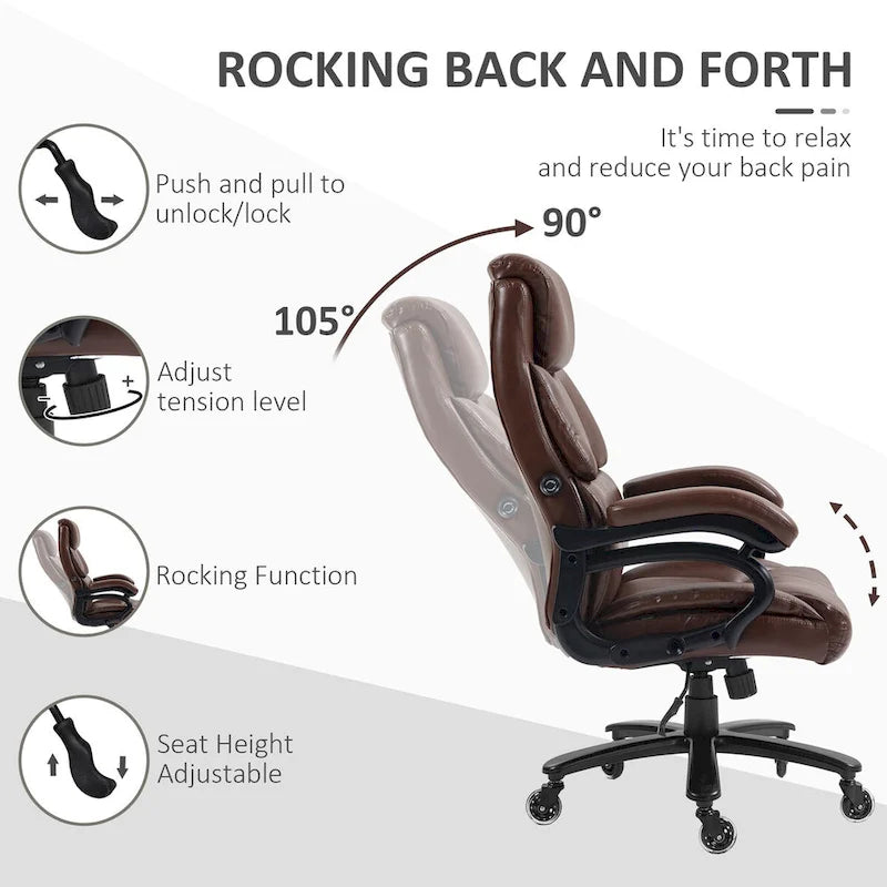 Vinsetto PU Leather Office Chair