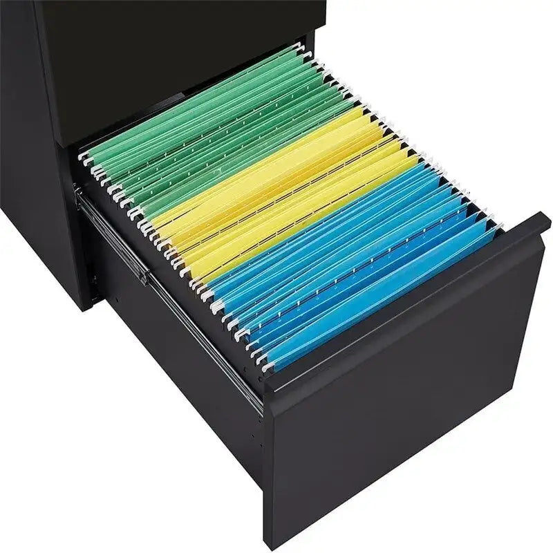2-Drawer Mobile File Cabinet with Lock - 17D x 24W x 15H