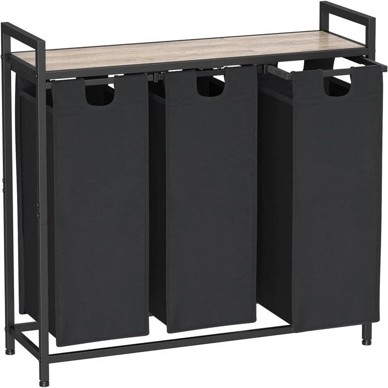 Laundry Basket, Laundry Sorter 3 Section - 36.2L x 11.81W x 28.45H