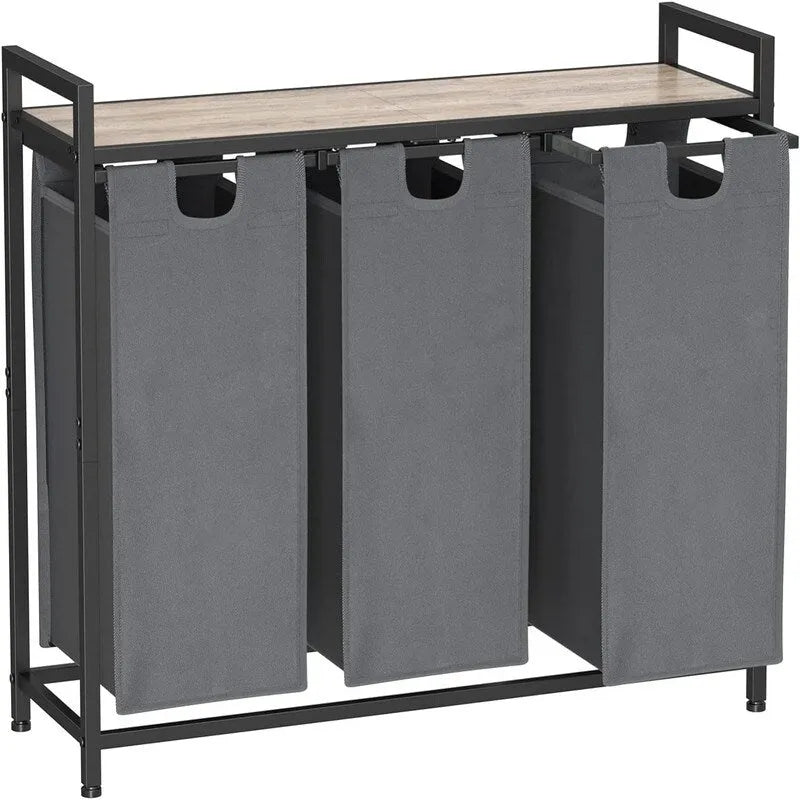 Laundry Basket, Laundry Sorter 3 Section - 36.2L x 11.81W x 28.45H