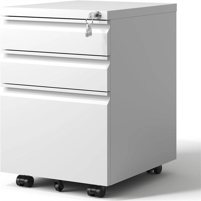 3 Drawer Mobile File Cabinet