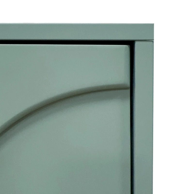 Accent Cabinet Wooden Cabinet with 4 Glass Doors