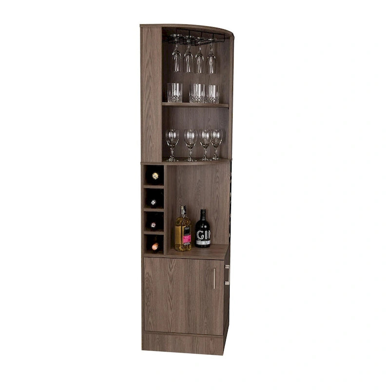 Bar Cabinet for Kitchen, Dining Room,Living Room, Dark Walnut