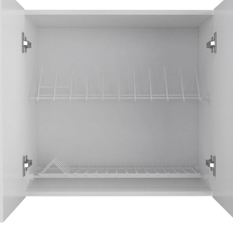 Wall Cabinet Ontario, Double Door, White Finish,High quality and durable