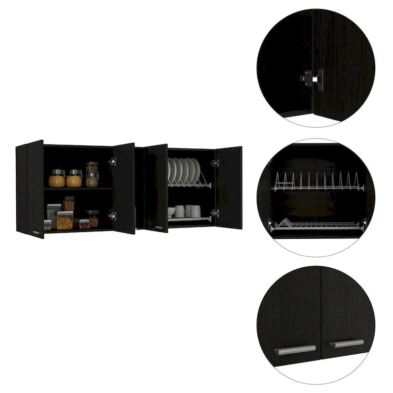 Wall Cabinet Ontario, Double Door, White Finish,High quality and durable