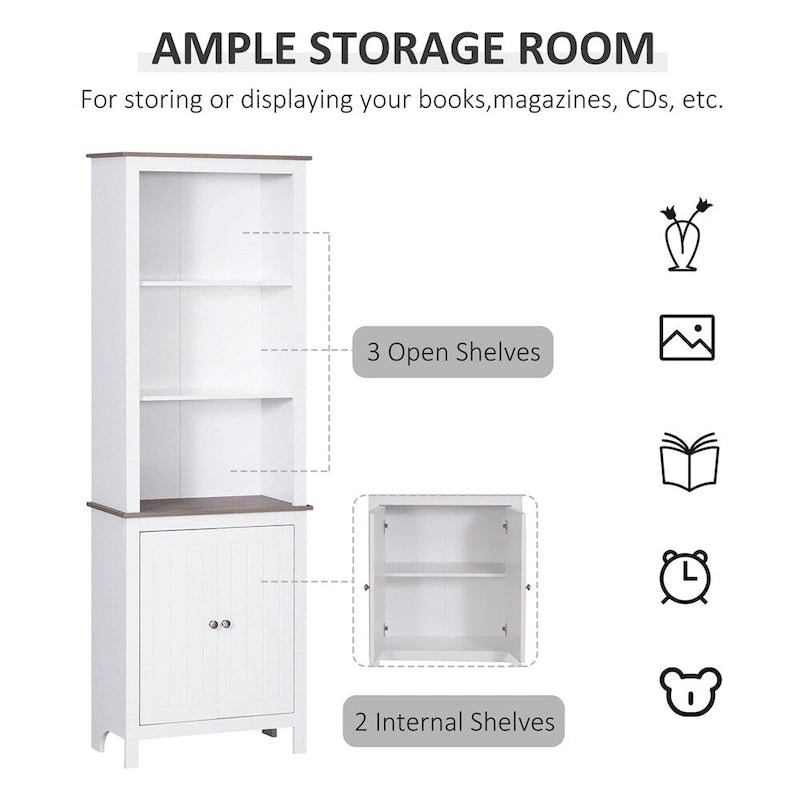Freestanding Storage Cabinet,Bathroom Linen Tower,Buffet Cabinet