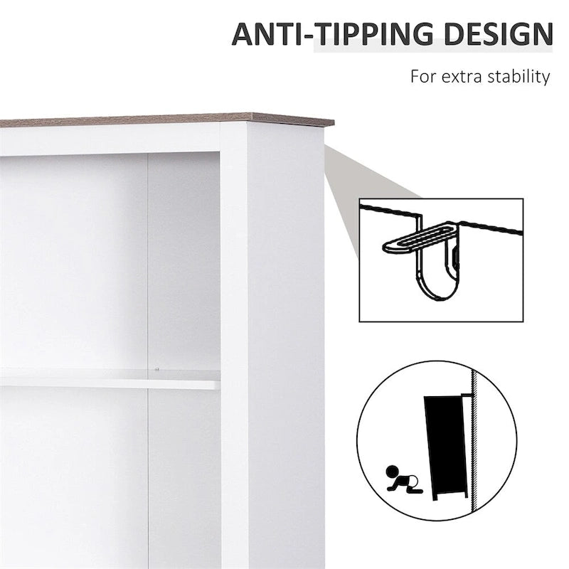 Freestanding Storage Cabinet,Bathroom Linen Tower,Buffet Cabinet