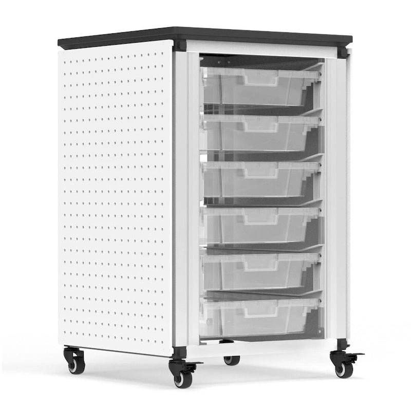 Modular Classroom Storage Cabinet - 3 side-by-side modules with 18 small bins - N/A