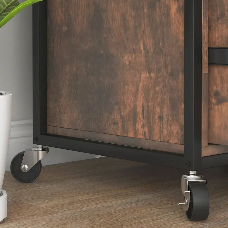 2 Drawer Mobile File Cabinet