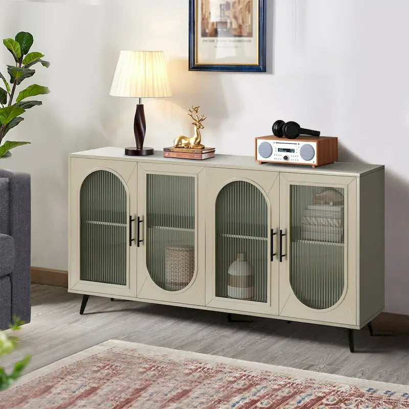 Stroage Sideboard With Glass Door
