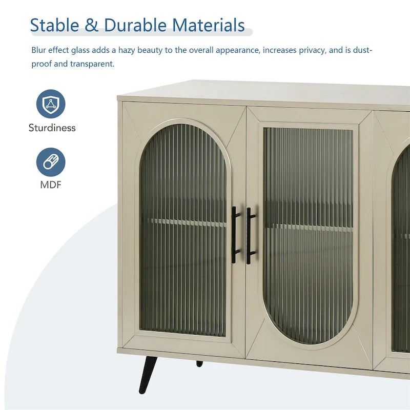 Stroage Sideboard With Glass Door