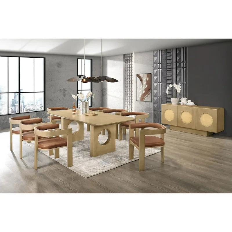Nova Domus Oshana Modern White Oak Buffet