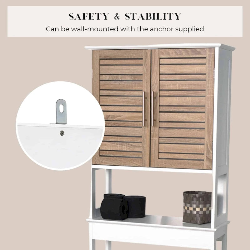Stockholm Over The Toilet Storage Cabinet Space Saver - 24.80L x 9W x 70.50H