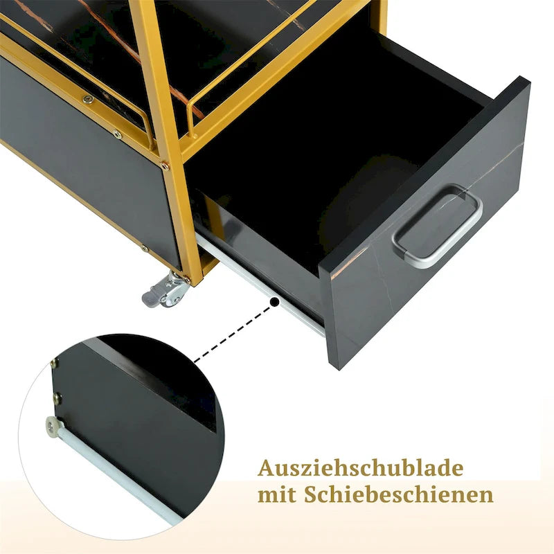 Beauty Salon Storage Trolley Cart