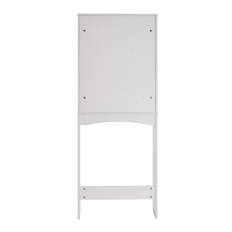 White Over-the-Toilet Storage Cabinet with Shelves