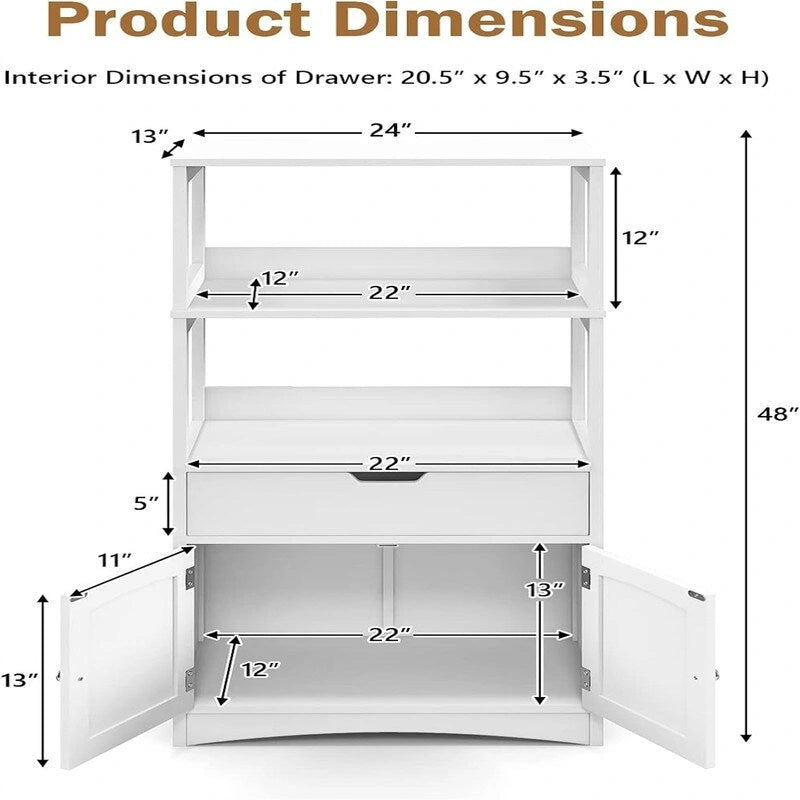 Bathroom Floor Cabinet